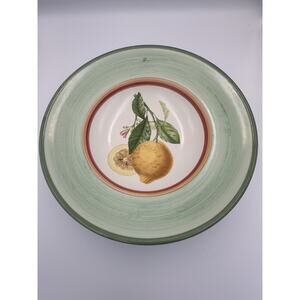 Villeroy & Boch‎ French Country 12" Pasta Serving Bowl with Lemon Fruit Design